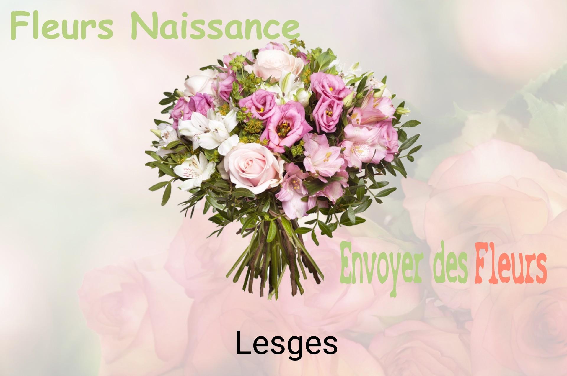 Bouquet de fleurs de naissance livré à Lesges